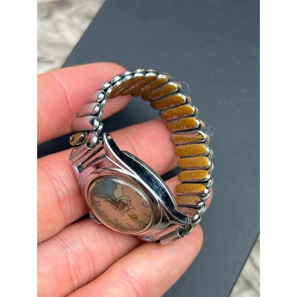 1950 Vintage Cinderella Walt Disney Children’s Stretch Watch Collectible - Picture 6 of 7